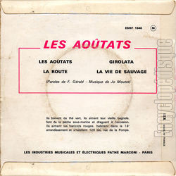 [Pochette de Les aotats (Les AOTATS) - verso]
