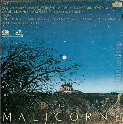 [Pochette de Quatrime album (MALICORNE) - verso]