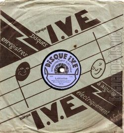 [Pochette de Lolotte / Tout prs (78 tours  Disques I.V.E. ) - verso]