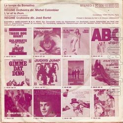 [Pochette de Le temps du Borsalino / L’or et le rhum (RGINE) - verso]