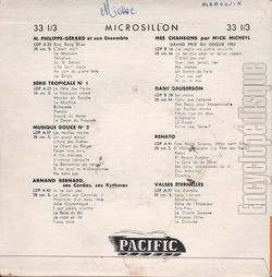 [Pochette de Rythmes 1956 - n� 5 (BEN (et sa tumba)) - verso]