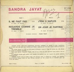 [Pochette de Il ne faut pas (Sandra JAYAT) - verso]