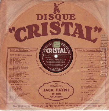 [Pochette de Y m’faut mon pat’lin / Sous les ponts (Orchestre musette Viard) - verso]