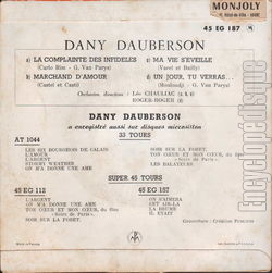 [Pochette de La complainte des infidles - N3 (Dany DAUBERSON) - verso]