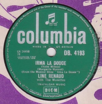 [Pochette de Irma la douce / Disc-donc, disc-donc (Line RENAUD)]