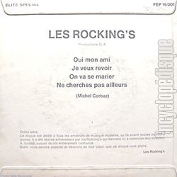 [Pochette de Oui, mon ami (Les ROCKING’S) - verso]