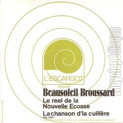 [Pochette de Le rel de la Nouvelle cosse / La chanson d’la cuillre (BEAUSOLEIL BROUSSARD)]