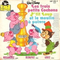 [Pochette de Les trois petits cochons, p’tit loup et le moulin  poivre (JEUNESSE)]