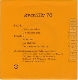 [Pochette de Gamilly-Coq 78 (GAMILLY-COQ) - verso]
