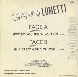 [Pochette de How do you feel in your life (Gianni LOMETTI) - verso]