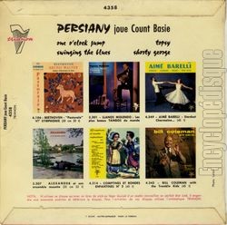 [Pochette de Persiany joue Count Basie (Andr PERSIANY) - verso]