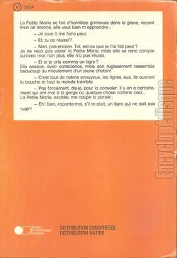 [Pochette de Le petit tigre qui sifflait comme un merle (JEUNESSE) - verso]