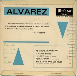 [Pochette de Le peintre du printemps (ALVAREZ et son orchestre) - verso]