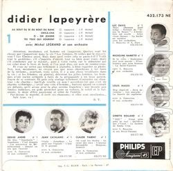 [Pochette de Au bout du bi du bout du banc (Didier LAPEYRRE) - verso]