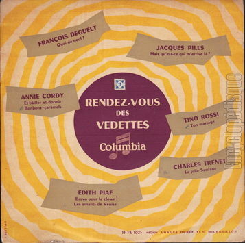 [Pochette de Rendez-vous des vedettes (COMPILATION)]