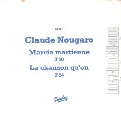 [Pochette de Marcia martienne (Claude NOUGARO)]