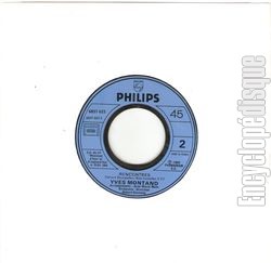 [Pochette de L’addition / Rencontres (Yves MONTAND) - verso]