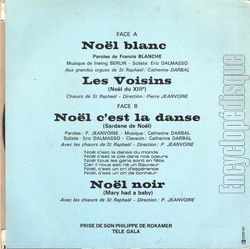 [Pochette de Joyeux Nol (Les CHOEURS DE SAINT-RAPHAL) - verso]