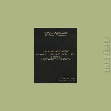 [Pochette de Concert le vendredi 28 octobre 1983  minuit (Pascal COMELADE)]