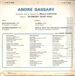 [Pochette de Beth ce de Pau (Andr DASSARY) - verso]