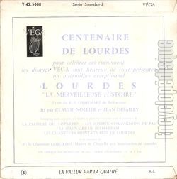 [Pochette de La complainte de Bernadette (Andr DASSARY) - verso]