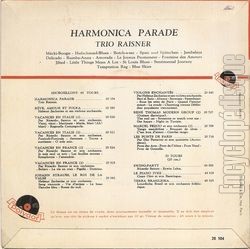 [Pochette de Harmonica parade (TRIO RAISNER) - verso]