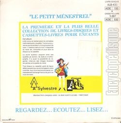 [Pochette de Les Fabulettes N1 (Anne SYLVESTRE) - verso]