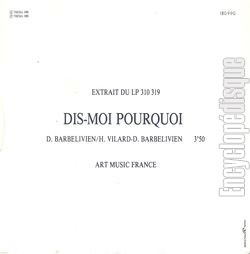 [Pochette de Dis-moi pourquoi (Herv VILARD) - verso]