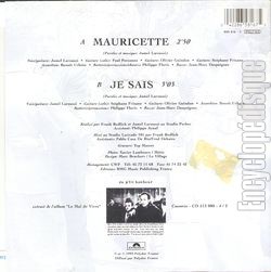 [Pochette de Mauricette (AU P’TIT BONHEUR) - verso]