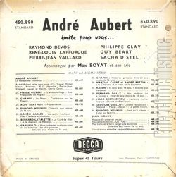 [Pochette de Andr Aubert imite pour vous…Optimiste N43 (Andr AUBERT) - verso]
