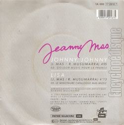 [Pochette de Johnny, Johnny (Jeanne MAS) - verso]