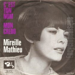 [Pochette de C’est ton nom - mon credo (Mireille MATHIEU)]
