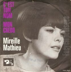 [Pochette de C’est ton nom - mon credo (Mireille MATHIEU) - verso]