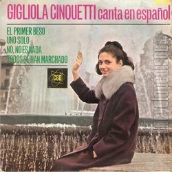 [Pochette de El primer beso (Gigliola CINQUETTI)]