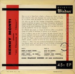 [Pochette de Allo ! Toi l’amour !… (Henry MONTI) - verso]