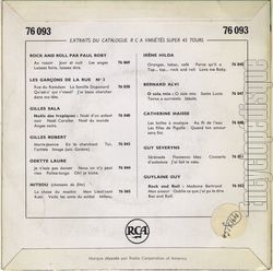 [Pochette de Bluebell polka (Guy SEVERYNS) - verso]