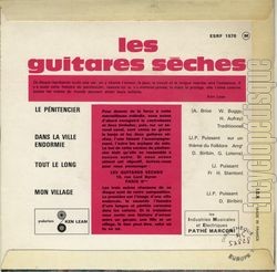 [Pochette de Le pnitencier (Les GUITARES SCHES) - verso]