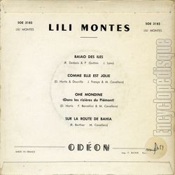 [Pochette de Baiao des iles (Lili MONTES) - verso]