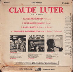 [Pochette de Tu me dis toujours non (Claude LUTER) - verso]