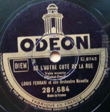 [Pochette de Feu follet / De l’autre cot de la rue (Louis FERRARI) - verso]