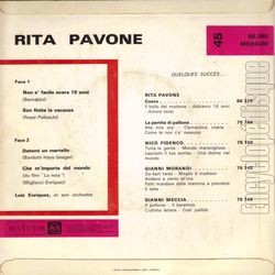 [Pochette de Si j’avais un marteau (Rita PAVONE) - verso]