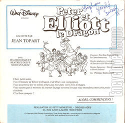 [Pochette de Peter et Elliott le dragon (JEUNESSE) - verso]
