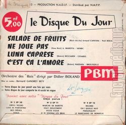 [Pochette de Le disque du jour n 4 : Salade de fruits (COMPILATION) - verso]