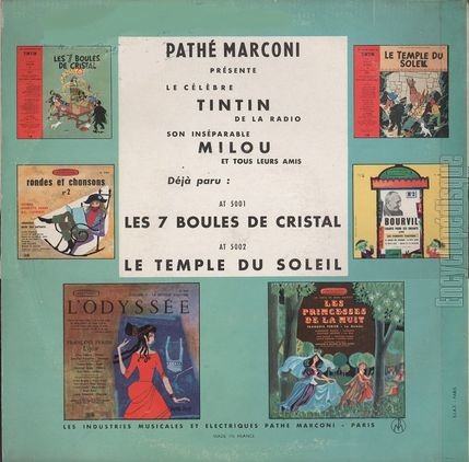 [Pochette de Les aventures de Tintin - Le sceptre d’Ottokar - (JEUNESSE) - verso]