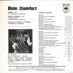 [Pochette de Bambou (Alain CHAMFORT) - verso]