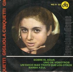 [Pochette de Sobre el agua (Gigliola CINQUETTI)]