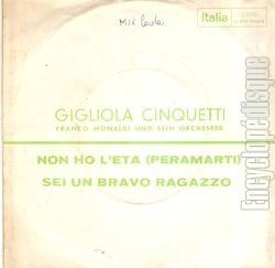 [Pochette de Non ho l’eta (Gigliola CINQUETTI) - verso]