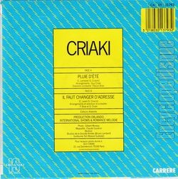 [Pochette de Pluie d’t (Guy CRIAKI) - verso]