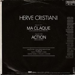 [Pochette de Ma claque (Herv CRISTIANI) - verso]
