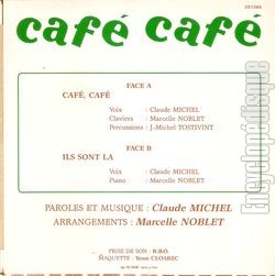 [Pochette de Caf caf (Claude MICHEL) - verso]